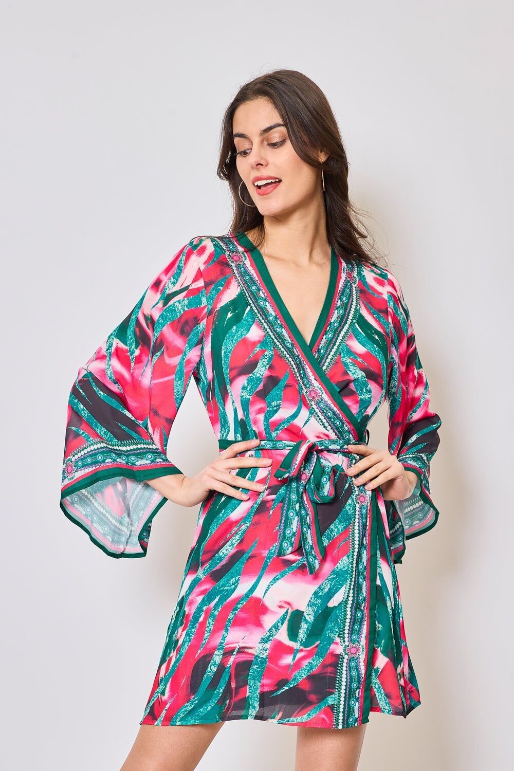 TUNICA AVVOLGENTE STAMPATA 5351