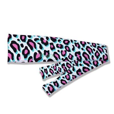 Diadema deportiva para atar Leopardo de Colores