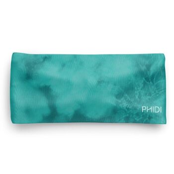 Bandeau sport Subtle Tie Dye Turquoise Profond