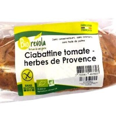 Ciabattine-Tomate und Bio-Kräuter der Provence