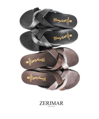 Sandales mules pour femmes d'été, sandales en cuir véritable. Semelle confort -Zerimar 3