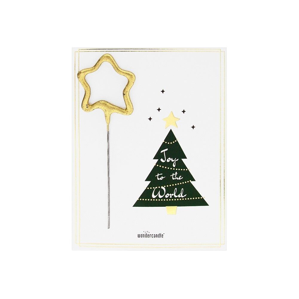 Joy to the world - White - Mini Wondercard