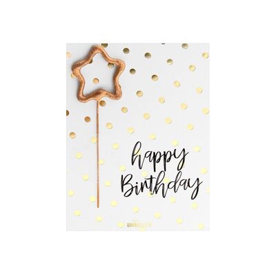 Alles Gute zum Geburtstag – Polka Dots – Mini Wondercard