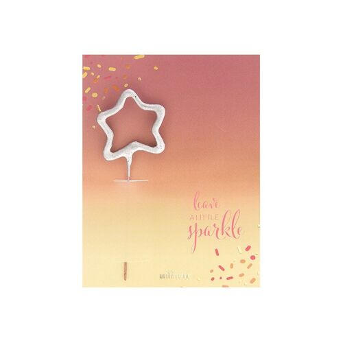 Leave a little sparkle - Full of Color - Mini Wondercard