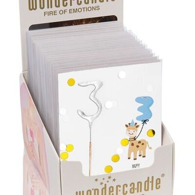 Baby-Geburtstags-Sortiment Mini-Wondercard