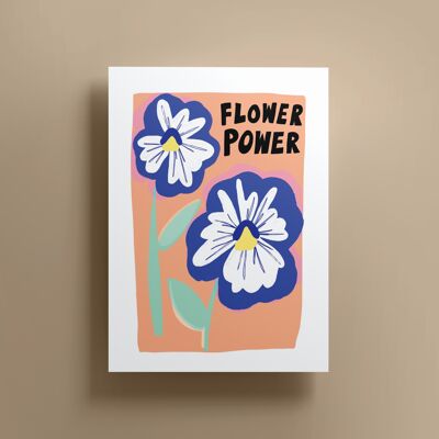 Flower Power Print (A4)