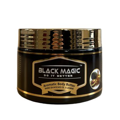 Black Magic - Manteca corporal aromática - Minerales del Mar Muerto, aceite de aguacate y jazmín