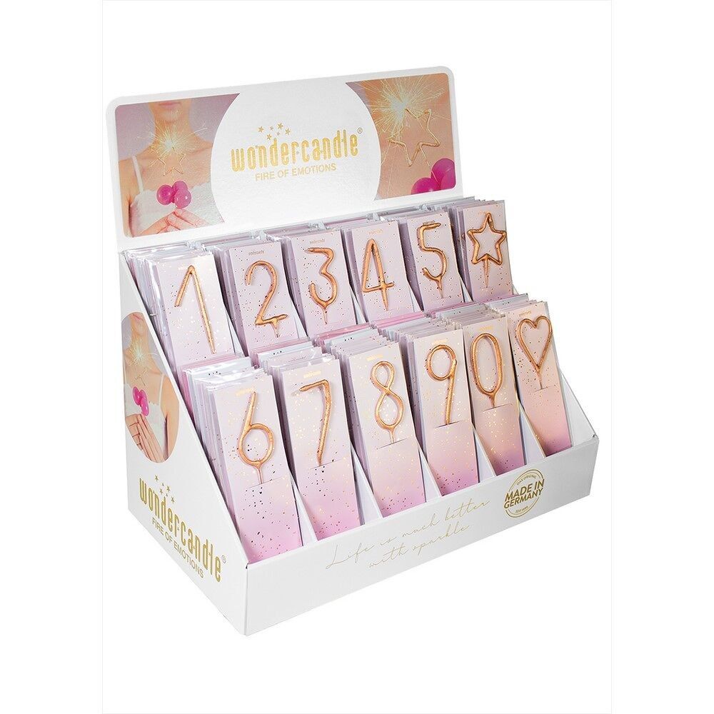 Fairydust assortment - Rose Gold - 144 Wondercandle® classic