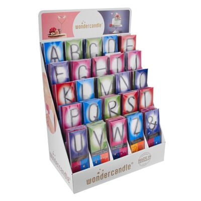 Assortimento di lettere multicolori - Grigio - 150