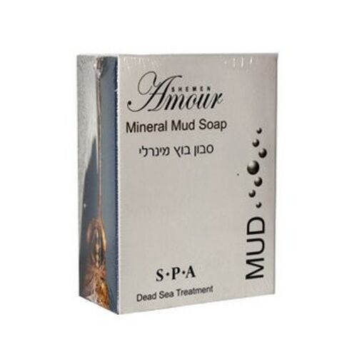 Black mud mineral antibacterial soap with Dead Sea salt minerals