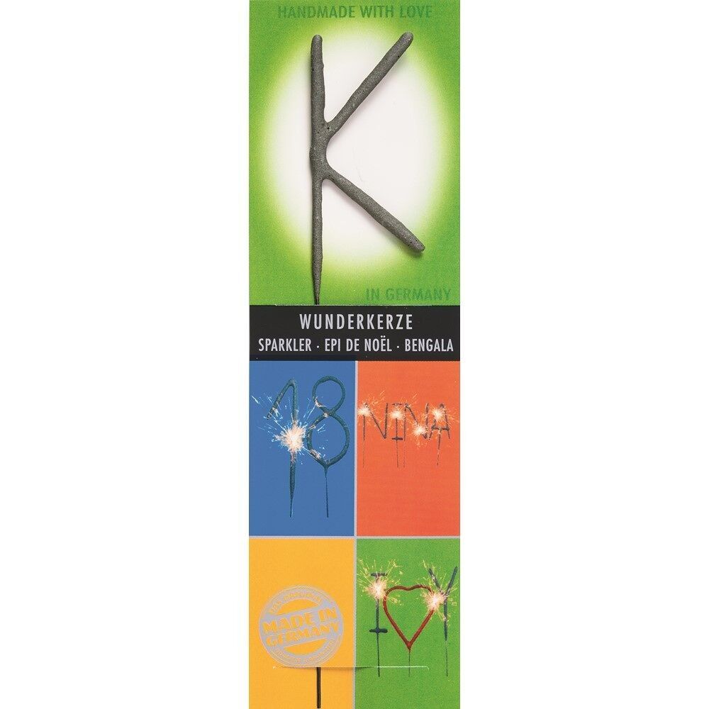 K – Grau / Mehrfarbig – Wondercandle®-Klassiker