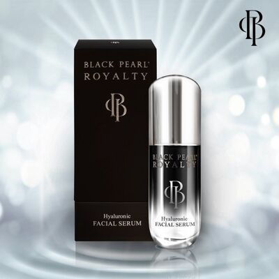 Black Pearl Royalty Hyaluronic Acid Facial Serum with Dead Sea Salt Minerals