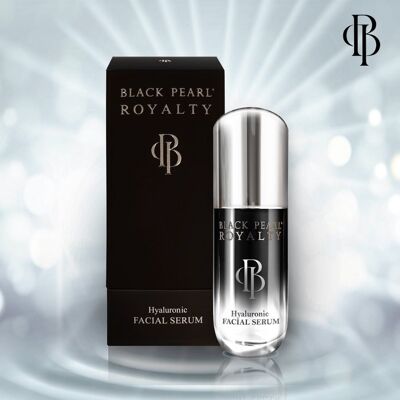 Siero viso all'acido ialuronico Black Pearl Royalty con sali del Mar Morto