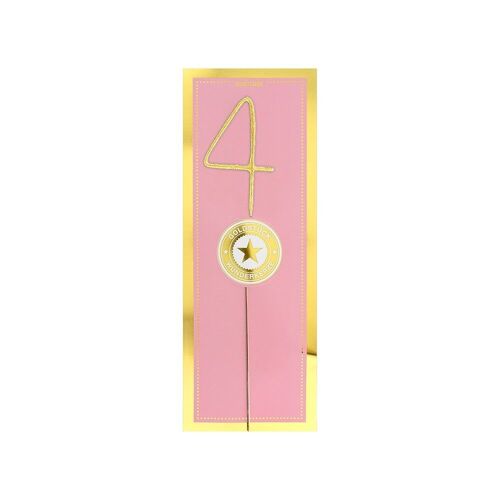 4 GIANT - Gold / Pink - Gold piece Wondercandle®