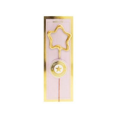 Stern MINI - Gold / Pink - Goldstück - Wondercandle® mini