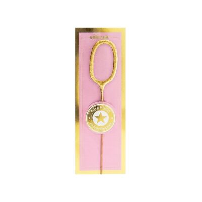 0 MINI - Gold / Pink - Goldstück - Wondercandle® mini