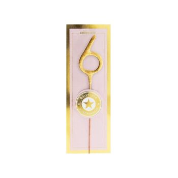 6 MINI - Gold / Pink - Gold piece - Wondercandle® mini