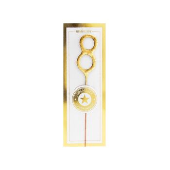 8 MINI - Gold / White - Gold piece - Wondercandle® mini