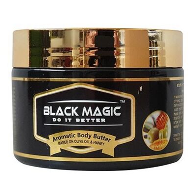 Black Magic - Manteca corporal aromática - Minerales del Mar Muerto, pachulí, lavanda y vainilla