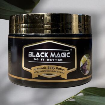 Black Magic - Beurre corporel aromatique - Minéraux de la Mer Morte, patchouli, lavande et vanille 4