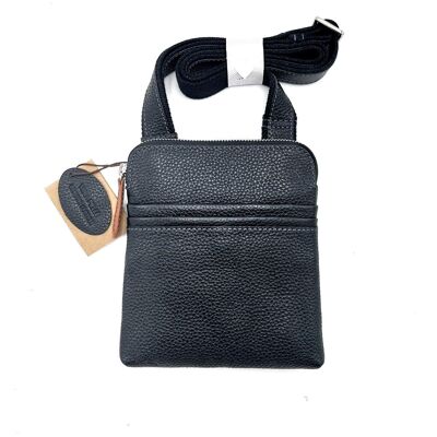 Bolso bandolera de piel auténtica para hombre, art. DO4806