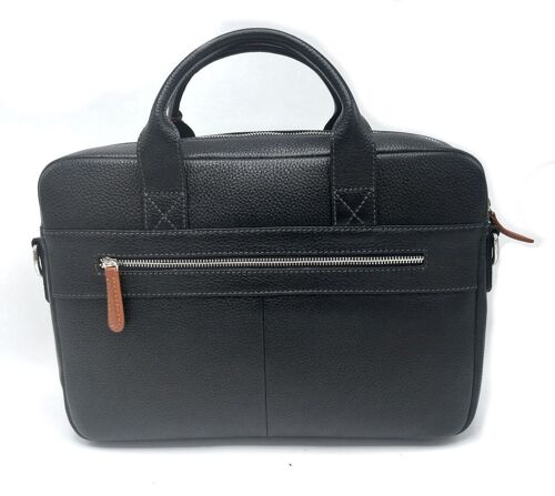 Genuine leather briefcase, for men, art. DO4816