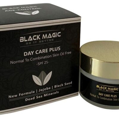 Black Magic - Crema de día para piel normal a mixta con minerales del Mar Muerto y sin aceite SPF 25