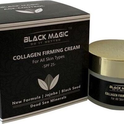 Black Magic - Crema antiarrugas de colágeno para todo tipo de pieles con minerales del Mar Muerto SPF 25