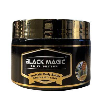 Black Magic - Manteca corporal aromática - Minerales del Mar Muerto, aceite de oliva y miel