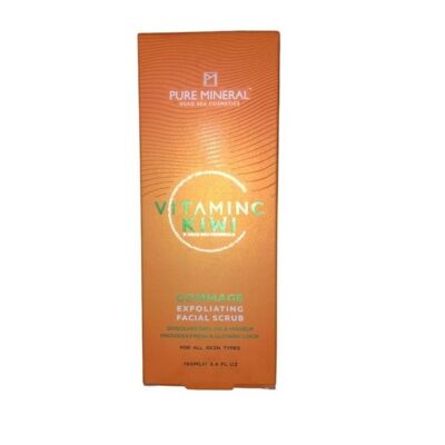 Pure Mineral - Vitamin C Kiwi Exfoliating Facial Scrub Dead Sea Minerals (Vitamin C Kiwi Facial Scrub Dead Sea Minerals)