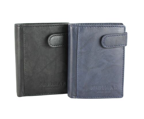 Men's Wallet Genuine Leather Card Holder Purse. Multiple compartments -Zerimar