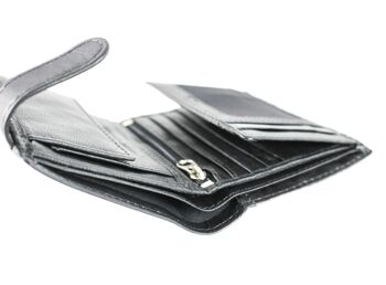 Portefeuille pour hommes porte-cartes en cuir véritable. Compartiments multiples -Zerimar 6