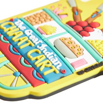 Chumbak Classics Chaat Cart Magnet - Aimant de réfrigérateur, Humour, Décoration intérieure, Aimant drôle 4
