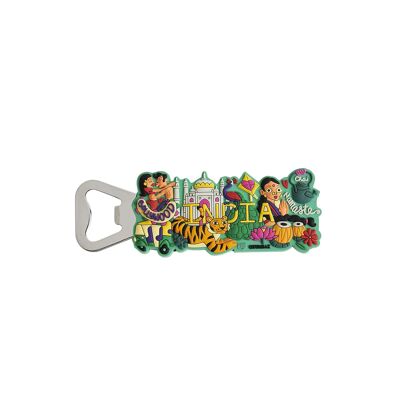 Magnete apribottiglie Chumbak Classics India – Magnete per il frigorifero, umorismo, decorazione per la casa, magnete divertente