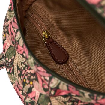 Chumbak Mini sac à dos tendance pour femme | Collection Palm Springs | Sac à dos universitaire/voyage/usage quotidien | Design indien original avec toile imprimée - Olive 5