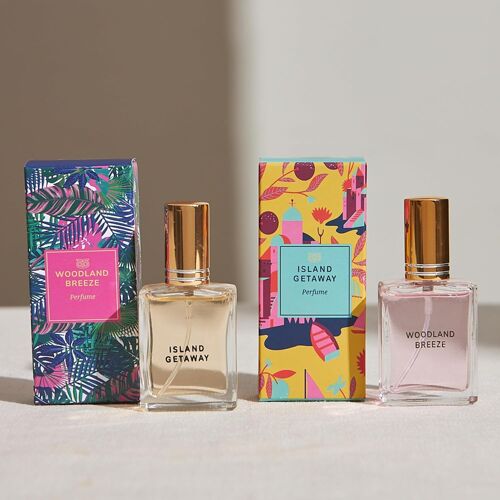 Chumbak's Woodland Breeze & Island Getaway Travel Perfume, 15ml each | Multi-color
