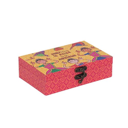 Chumbak Storage Boxes (Pink, Dance Vibes)