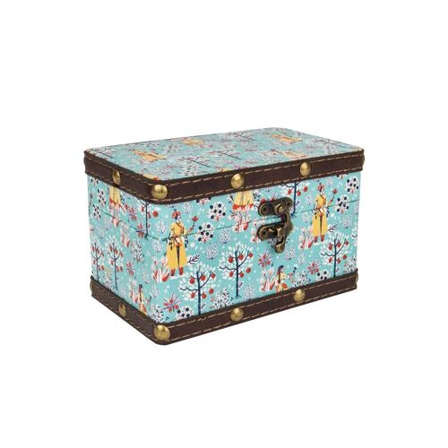 Chumbak Storage Boxes (Mint, Morning Dew Garden Stroll, Engineered Wood, Mint)