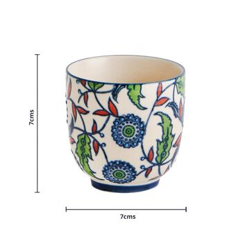 Gobelet en céramique Chumbak Jaipur Backyard (L X B X H - 7 X 7 X 7 cm) 2