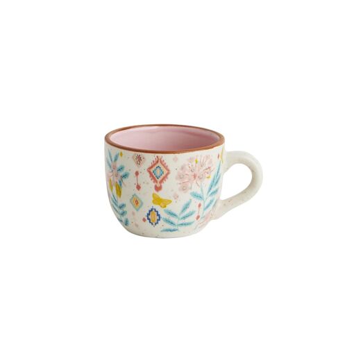 Chumbak Farmhouse Cup, Beverages, Tea Cup, Kitchen And Dining, Ceramicware, Breakfast Mugs - 200 Ml, Multicolor