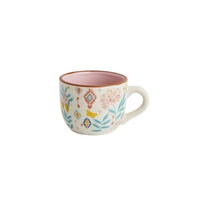 Chumbak Farmhouse Cup, bevande, tazza da tè, cucina e sala da pranzo, ceramica, tazze da colazione - 200 ml, multicolore
