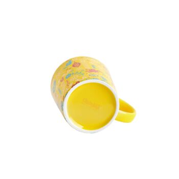 Chumbak Tasse à thé But First en céramique (Jaune, 300 ml) 5