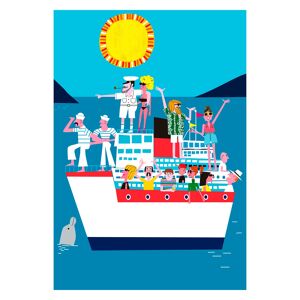 Illustration "Cruise" de Mikel Casal. Reproduction A4 signée