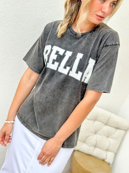 Tee shirt Bella gris ardoise