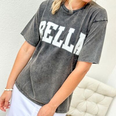 Camiseta Bella gris pizarra