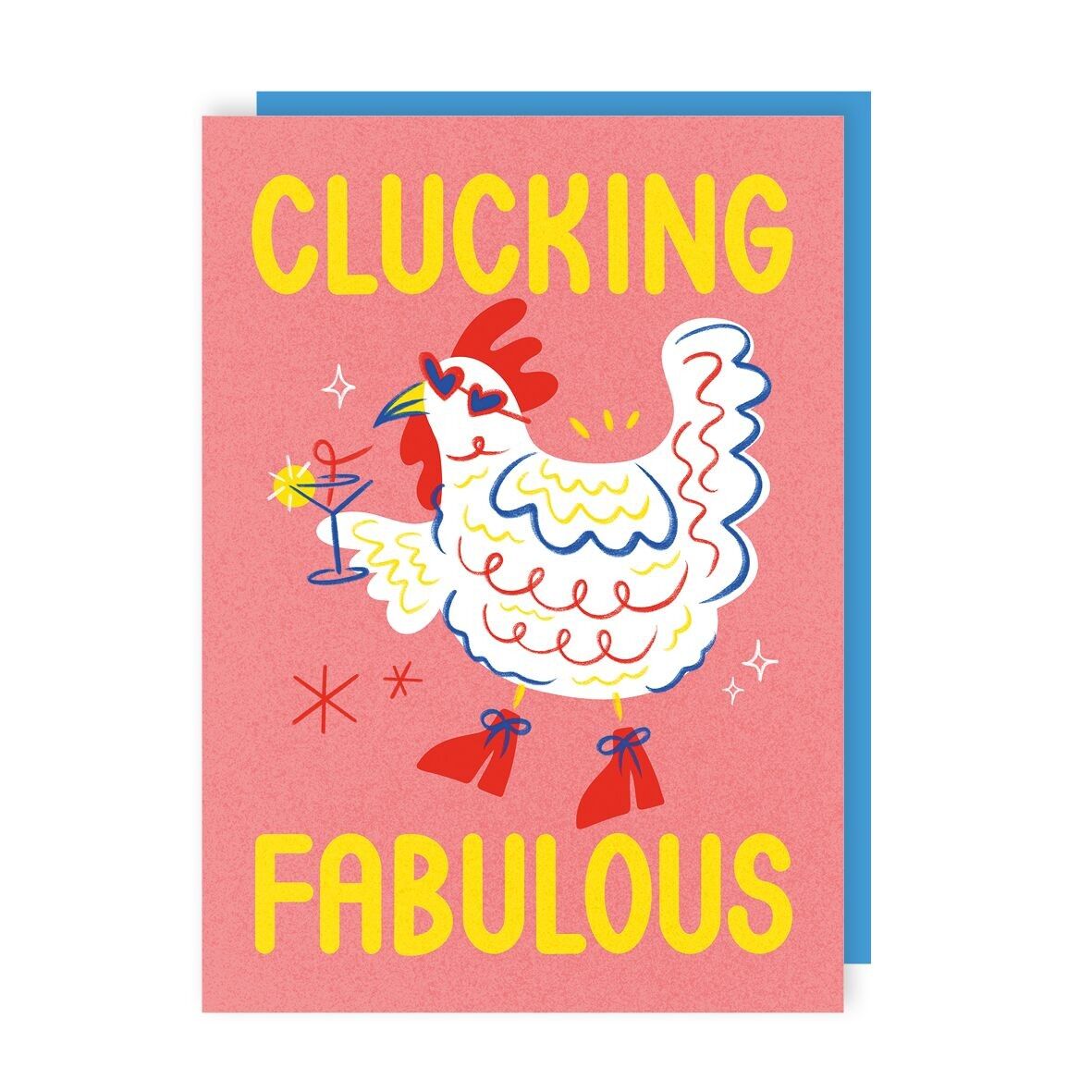 Clucking Fabulous Chicken Lot de 6 cartes d'anniversaire