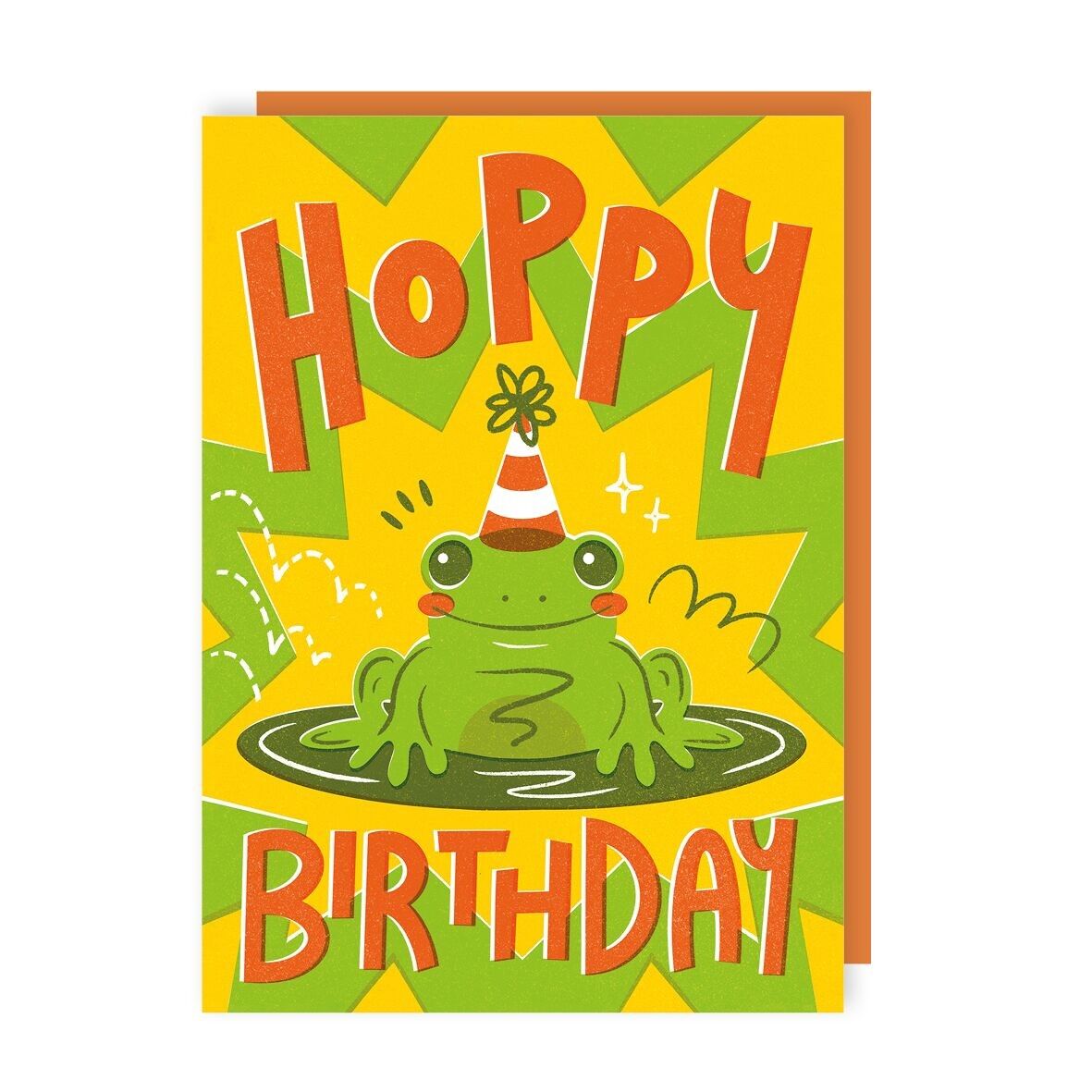 Hoppy Birthday Frog Lot de 6 cartes d'anniversaire