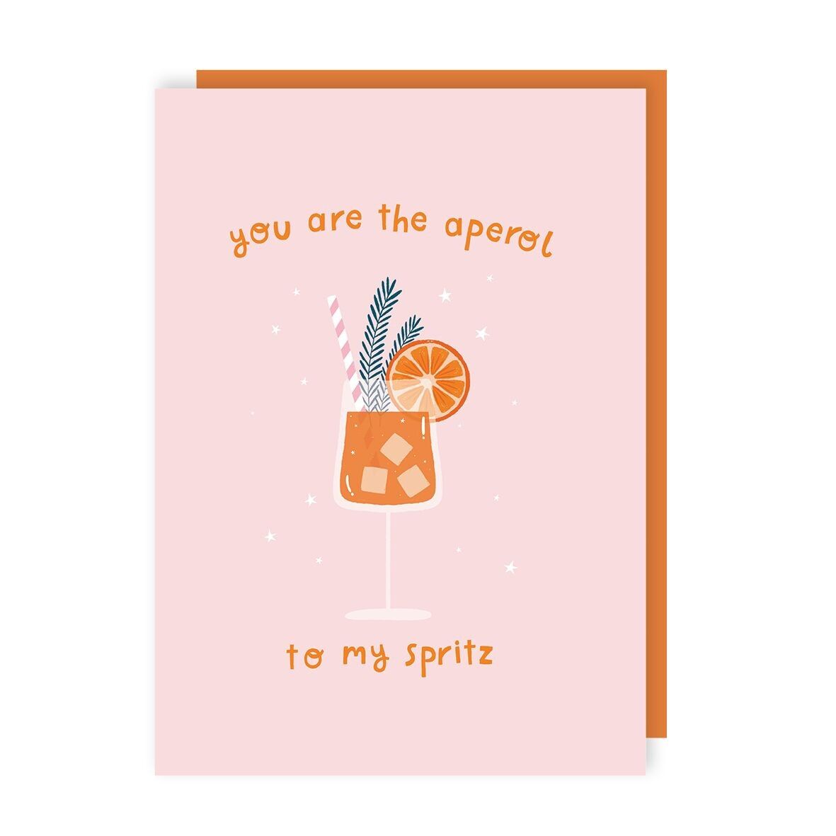 Confezione di 6 biglietti di apprezzamento per l'amicizia con Aperol Spritz