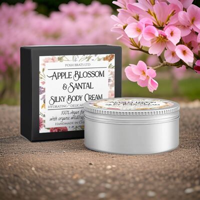 Seidige Körperbuttercreme mit Apfelblüte und Santal