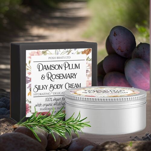 Damson Plum & Rosemary Silky Body Butter Cream